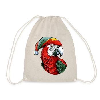 Perroquet Noël Animal Portrait Noël - Sac de sport léger - nature - Devant