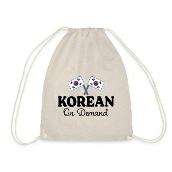 Koreanisch auf Anfrage Koreanisch Dolmetscher - Turnbeutel - Natur - Vorne