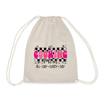 Mother chef mom lover of cooking - Drawstring Bag - nature - Front