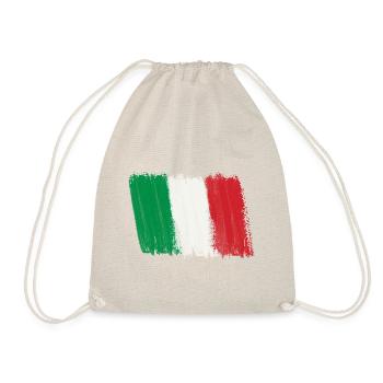 Italy Flag Country Home Holiday Scandinavia World Cup - Drawstring Bag - nature - Front