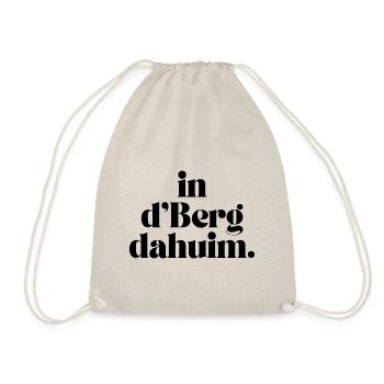 In d'Berg dahuim | Allgäu Design - Turnbeutel - Natur - Vorne
