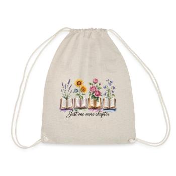 Adore Les Livres Fleurs Lectrice Femme - Turnbeutel - Natur - Vorne