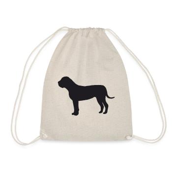 Boerboel Silhouette - Turnbeutel - Natur - Vorne