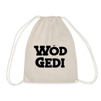 Wöd Gedi Bester Gedi sein Patenonkel fragen Taufe - Turnbeutel - Natur - Vorne