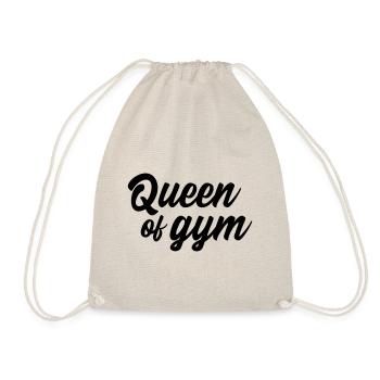Queen of gym Fitness Königin - Turnbeutel - Natur - Vorne