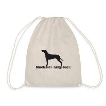 Rhodesian Ridgeback Silhouette - Turnbeutel - Natur - Vorne