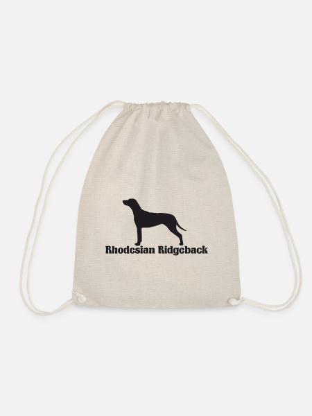 Rhodesian Ridgeback Silhouette - Turnbeutel - Natur