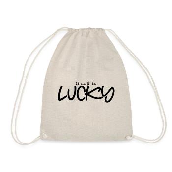 born to be Lucky byseehasdesign - Turnbeutel - Natur - Vorne