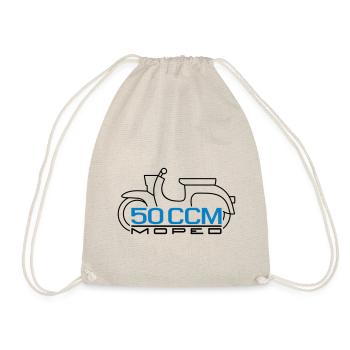 Moped Schwalbe 50 cc Emblem v.2 - Drawstring Bag - nature - Front