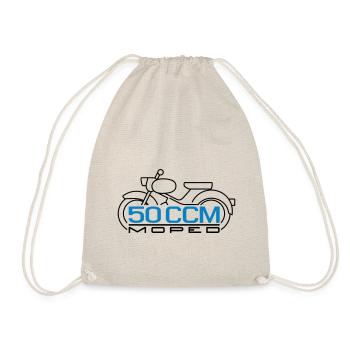 50ccm Moped Spatz Emblem v.2 - Turnbeutel - Natur - Vorne