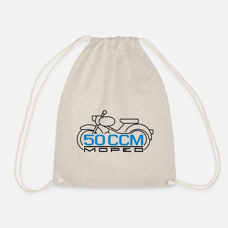 50ccm Moped Spatz Emblem v.2 - Turnbeutel - Natur