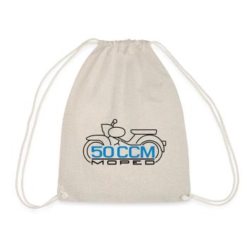 50ccm Moped Star Emblem v.2 - Turnbeutel - Natur - Vorne