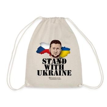 Ukraine Tschechien Unterstützer T-Shirt Design - Turnbeutel - Natur - Vorne