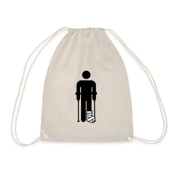 Jambes en plâtre - Sac de sport léger - nature - Devant