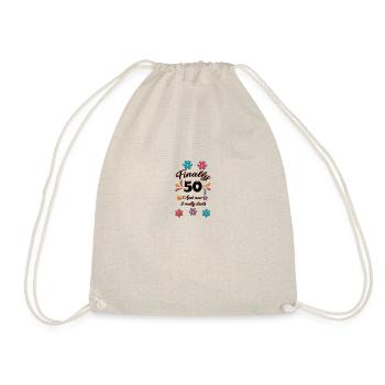 Conception vintage de cadeau d'anniversaire de 50 femmes - Sac de sport léger - nature - Devant