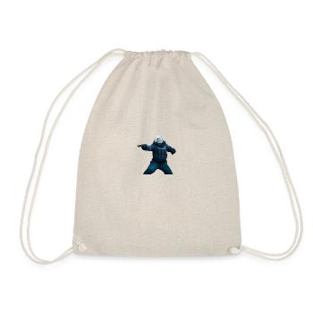 Eagle with revolver - Drawstring Bag - nature - Front