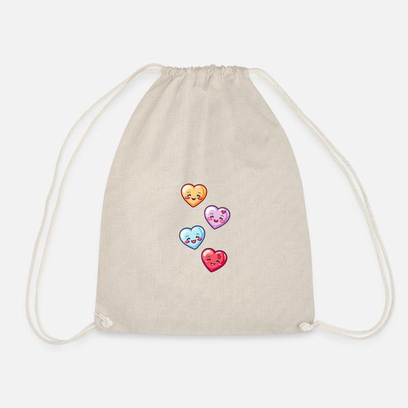 Coeurs Amour Comic Amour - Sac de sport léger - nature