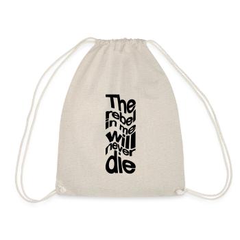 Le rebelle en moi ne mourra jamais - Sac de sport léger - nature - Devant