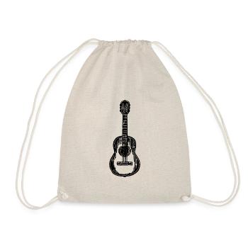 Gitarre Gitarrist - Turnbeutel - Natur - Vorne