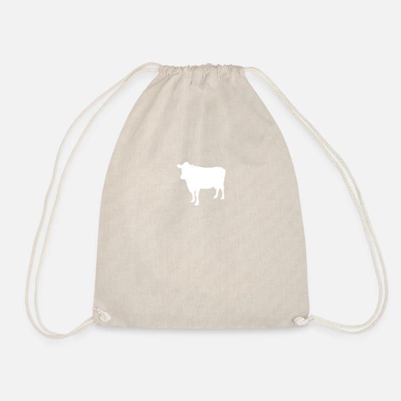 cow - Drawstring Bag - nature