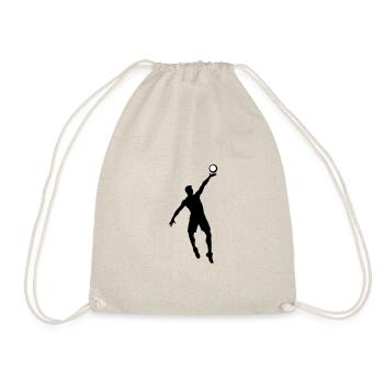 Volleyball Spieler Symbol - Turnbeutel - Natur - Vorne