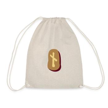 Rune Naudiz - Drawstring Bag - nature - Front