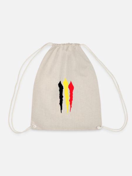 Belgische vlag Vintage Belgische vlag verdrietig Look - Gymtas - nature