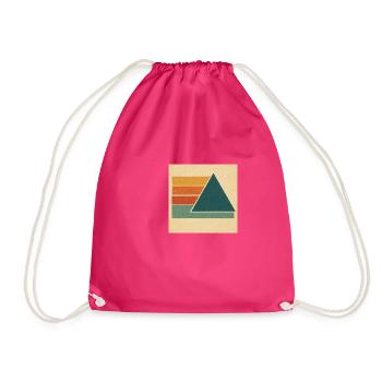 Retro Hoodie - Turnbeutel - Fuchsia - Vorne