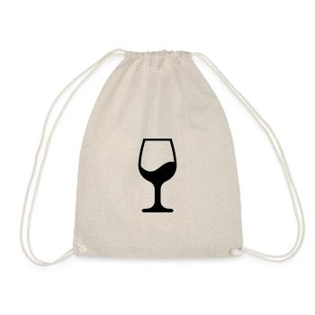 Ein Glas Wein - Turnbeutel - Natur - Vorne