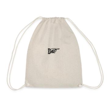 hand - Drawstring Bag - nature - Front
