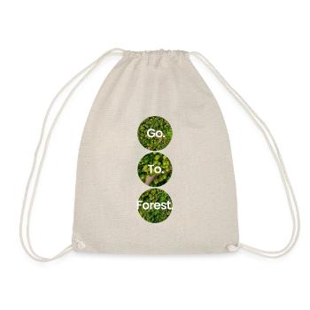 Go to the forest - Drawstring Bag - nature - Front