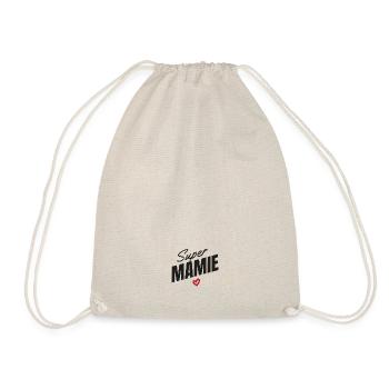Super mamie, cadeau grand-mères version petit - Sac de sport léger - nature - Devant