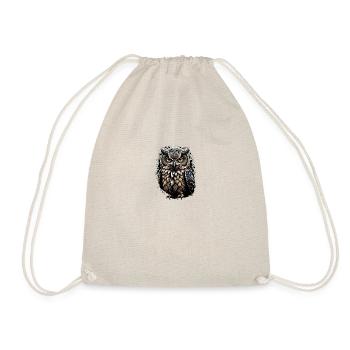 Cool Owl - Drawstring Bag - nature - Front