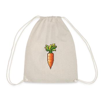 Karotte Pixel Gamer - Turnbeutel - Natur - Vorne