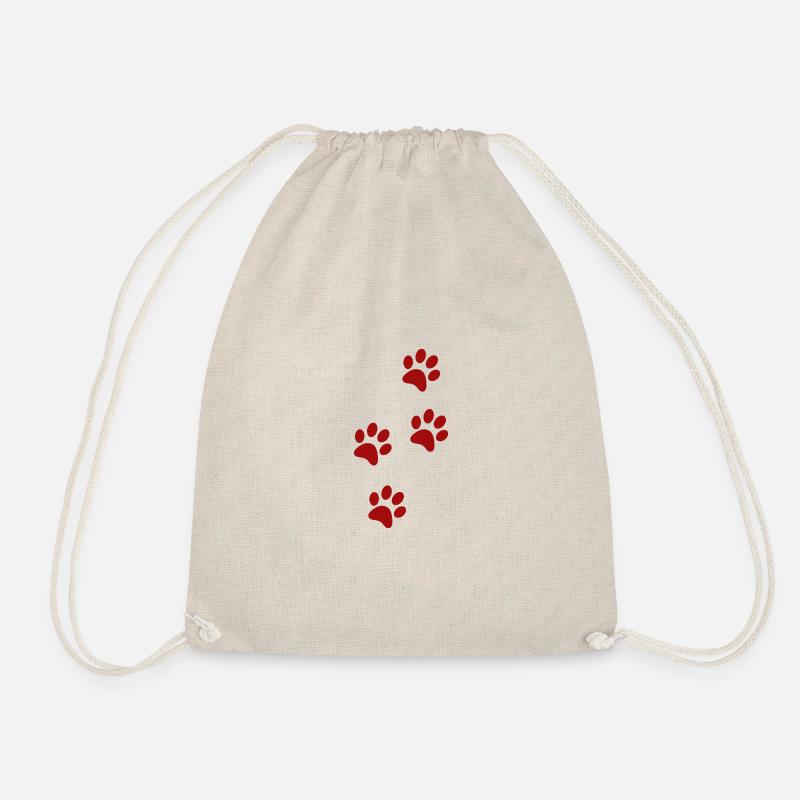 Paw traces - Drawstring Bag - nature