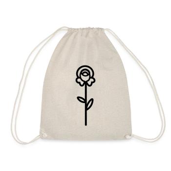 Pink Flower - Drawstring Bag - nature - Front