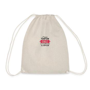 j'ai un tonton cinglé ne me force pas à l'appeler - Sac de sport léger - nature - Devant