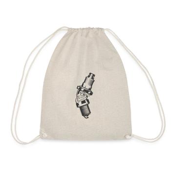 Angry Spark Garage - Spark Plug Tuning Cars Boost - Drawstring Bag - nature - Front