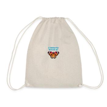 Butterfly A butterfly kissed me - Drawstring Bag - nature - Front