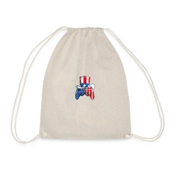 Jeu vidéo 4 juillet contrôleur drapeau américain - Sac de sport léger - nature - Devant