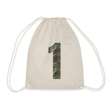Dur numéro 1 dans le motif de camouflage! - Sac de sport léger - nature - Devant