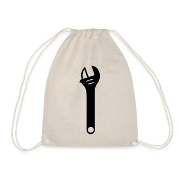 Wrench Icon - Drawstring Bag - nature - Front