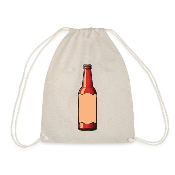 Beer Bottle Beer Drinking Symbol - Drawstring Bag - nature - Front