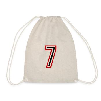 7 Number Years Jersey - Drawstring Bag - nature - Front