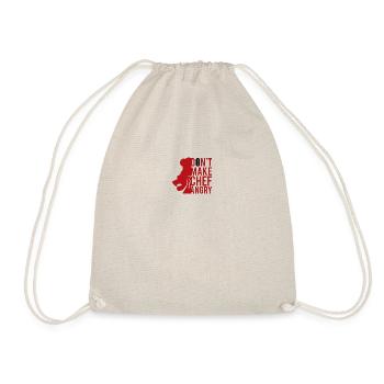 Do not make CHEF angry! Boss funny saying gift - Drawstring Bag - nature - Front