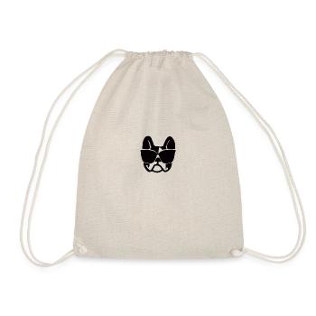 French Bulldog Wearing Sunnies - Drawstring Bag - nature - Front