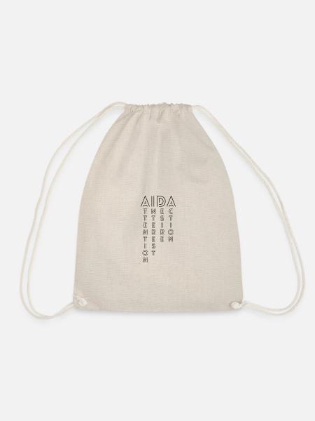 AIDA - Formula Communication Marketing Sales - Drawstring Bag - nature