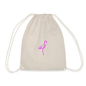 Flamingo - Drawstring Bag - nature - Front