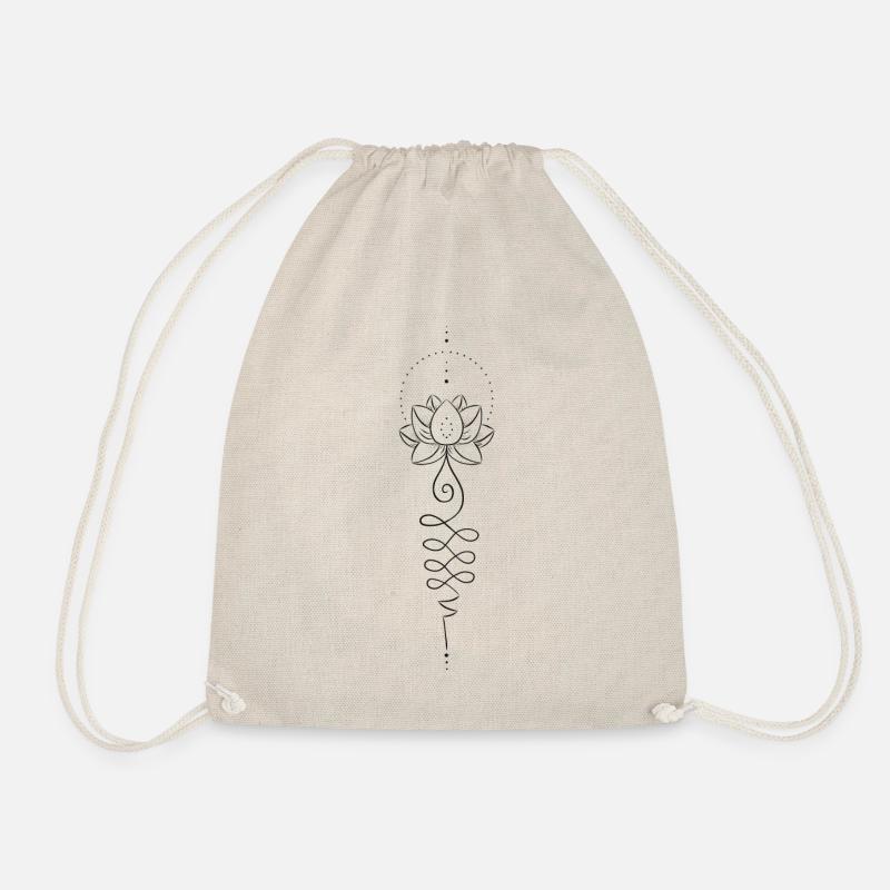 Lotus Blüte Ornament - Turnbeutel - Natur