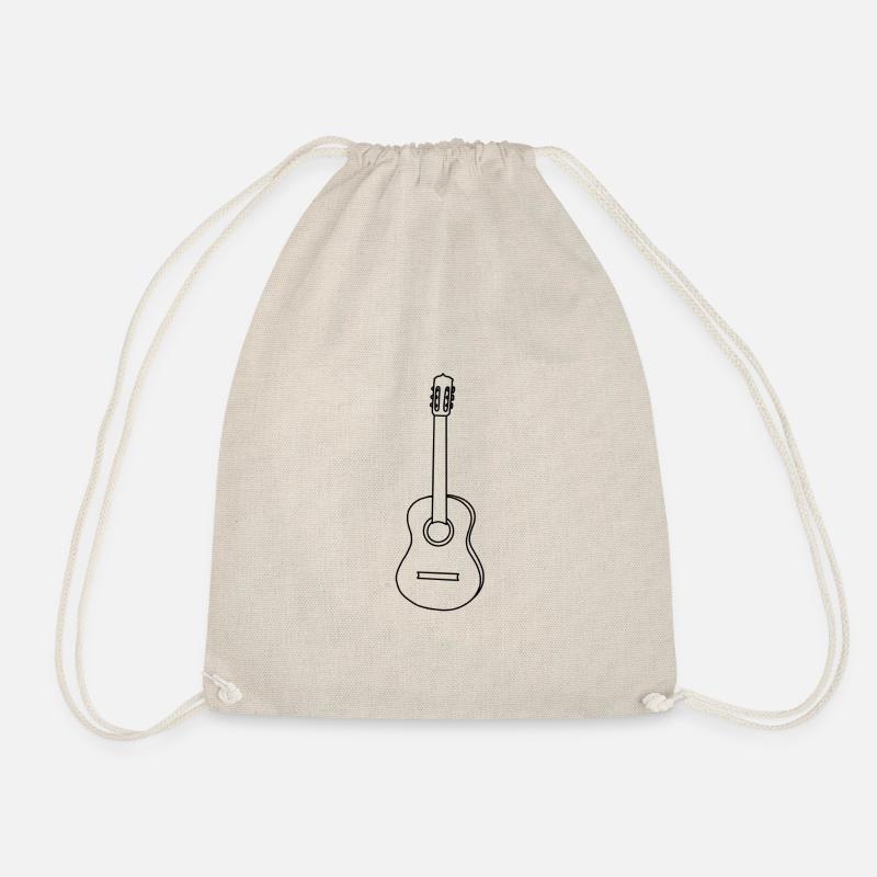 Gitarre - Turnbeutel - Natur